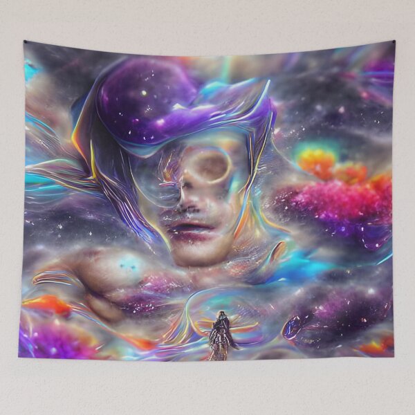 Item preview, Life and Death in the Cosmos designed and sold by nocturnAIArt.