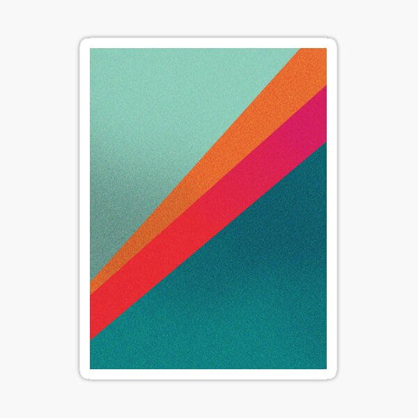4 colored Stripes Sticker