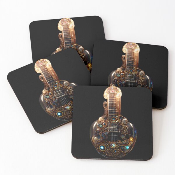 Item preview, Gfab Bfab Gen Ai FFab ABAI Surreal Trends Clothing Gemmed Electric guitar designed and sold by Surrealtrends.