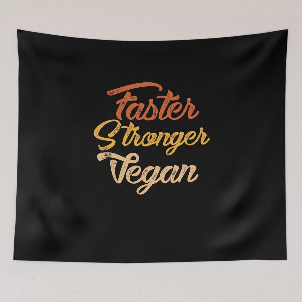 Item preview, Faster stronger vegan - funny vegetarian designed and sold by Captain Mood.