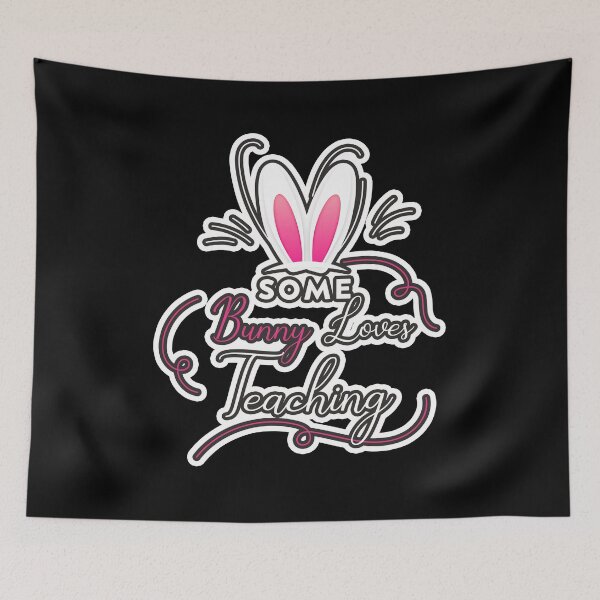 Item preview, SOME BUNNY LOVES TEACHING STICKERS, FUNNY STICKERS, BUNNY LOVES STICKERS designed and sold by OthStore.