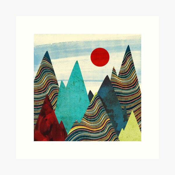 Color Peaks Art Print