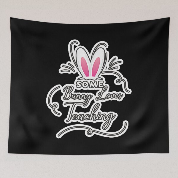Item preview, SOME BUNNY LOVES TEACHING STICKERS, FUNNY STICKERS, BUNNY LOVES STICKERS designed and sold by OthStore.
