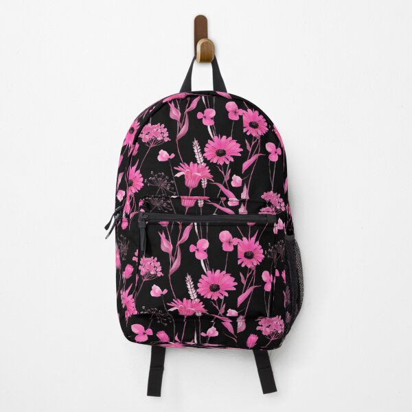 Item preview, Princess-Pink Fairy Tale Floral Pattern On Black designed and sold by DEC02.