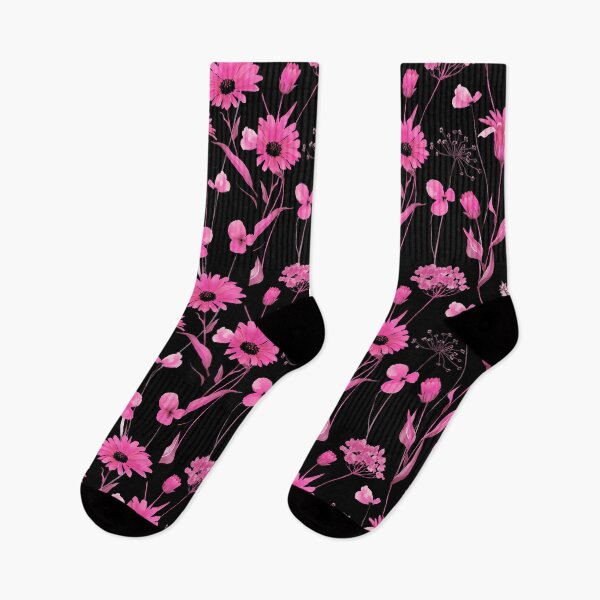 Item preview, Princess-Pink Fairy Tale Floral Pattern On Black designed and sold by DEC02.
