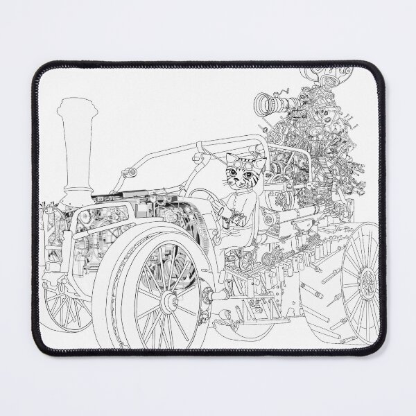 Item preview, Cat driving scifi car designed and sold by felissimha.