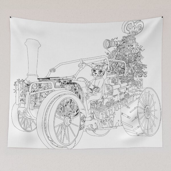 Item preview, Cat driving scifi car designed and sold by felissimha.