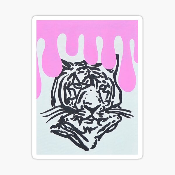 Drippy Tiger Sticker