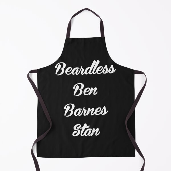 Item preview, Beardless Ben Barnes Stan, White on Black designed and sold by SheryRKO.