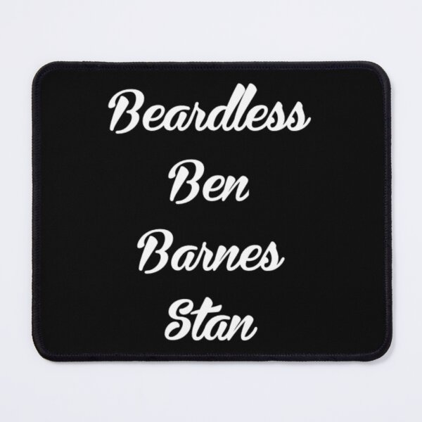 Item preview, Beardless Ben Barnes Stan, White on Black designed and sold by SheryRKO.