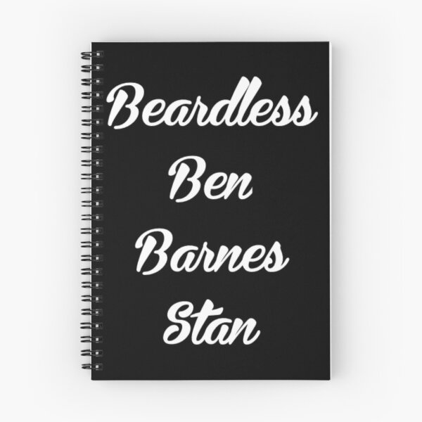 Item preview, Beardless Ben Barnes Stan, White on Black designed and sold by SheryRKO.