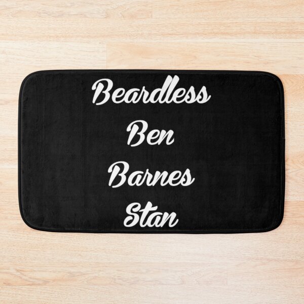 Item preview, Beardless Ben Barnes Stan, White on Black designed and sold by SheryRKO.