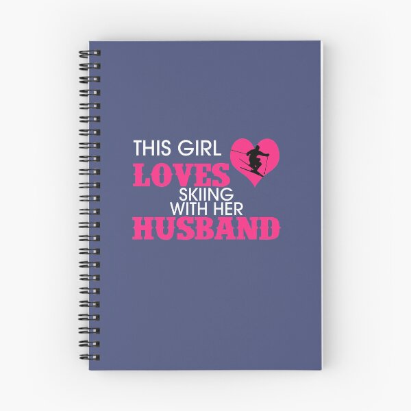 Item preview, This Girl Loves Skiing With Her Husband  designed and sold by AlwaysAwesome.