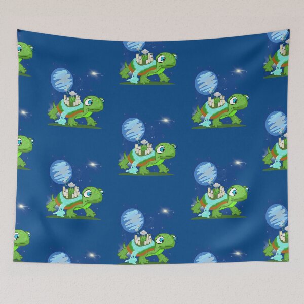 Item preview, World on a turtle on a world, with aliens designed and sold by Keatos.