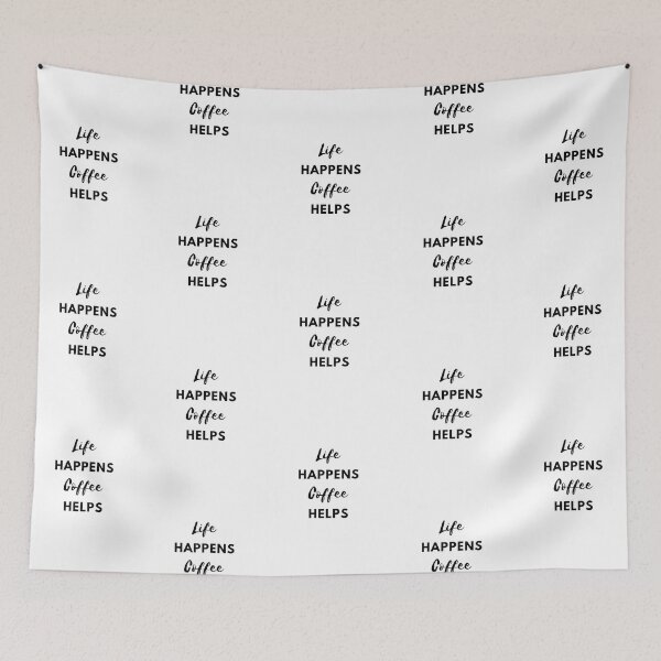 Item preview, life happens coffee helps designed and sold by Gabykourany.