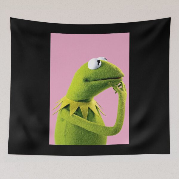 Item preview, Pondering Kermit meme designed and sold by KONAMARY.