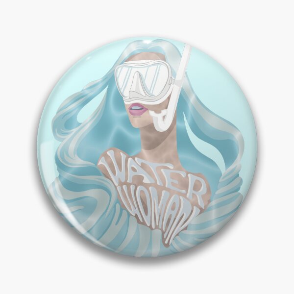 Item preview, Spearfishing woman waterwoman designed and sold by WaterWomanArt.