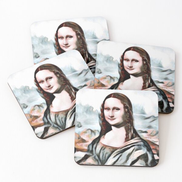 Item preview, "Mona Lisa (57)" an iconic Renaissance painting reimagined. designed and sold by thalasson.