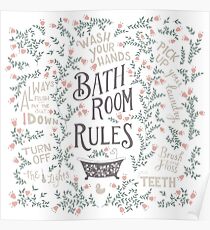 Bathroom Rules 2 Poster