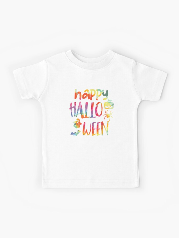 Tie Dye Happy Halloween Retro Costume Hippie Men Women Kids Kids T-Shirt  for Sale by Aronskoog