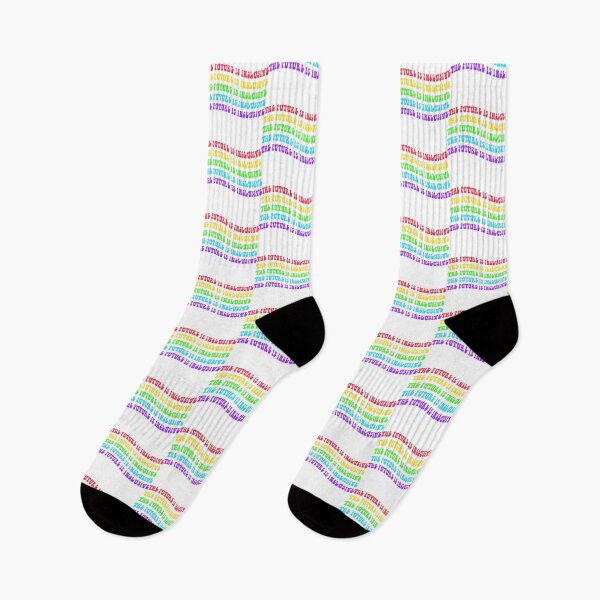 Item preview, THE FUTURE IS INCLUSIVE LGBT Pride Flag Text Rainbow designed and sold by everything4eva.