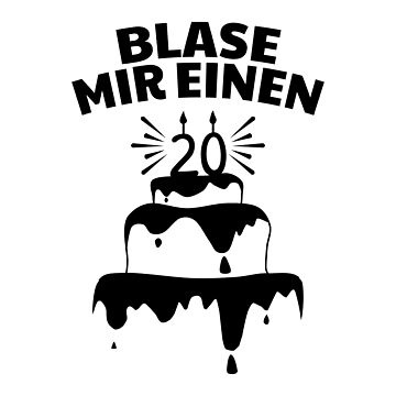 "20. Geburtstag lustige Zitate" Sticker for Sale by itsRISstore