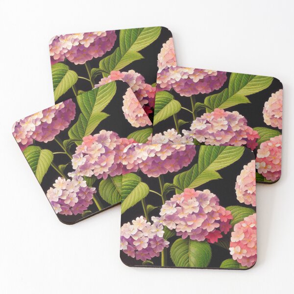 Item preview, vintage retro Hydrangea flowers illustration designed and sold by YCChuang.