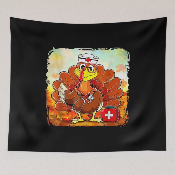 Item preview, Thanksgiving Scrub Tops Women Turkey Nurse Holiday Nursing designed and sold by Torstenbergqvis.