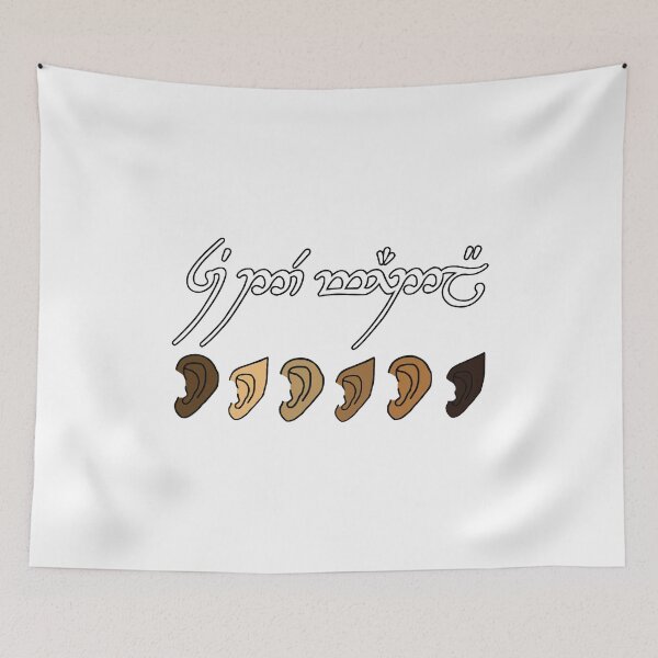 Item preview, You All Are Welcome Here Elvish designed and sold by Big Twelve.