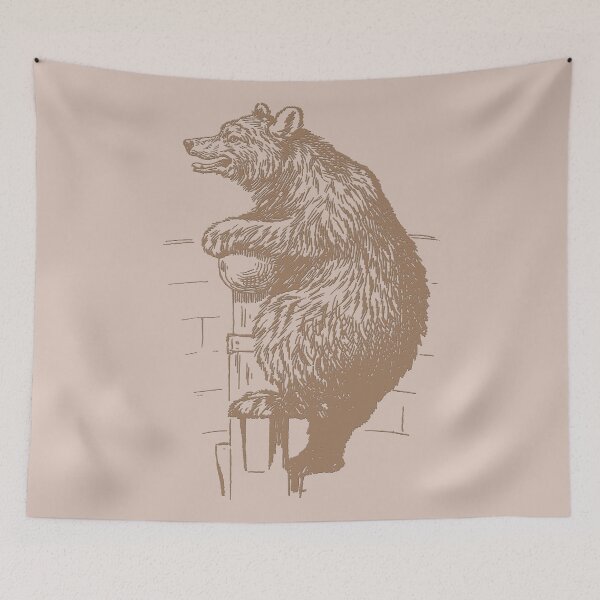 Item preview, Bookplate – Bear – Circus Bear – Victorian Illustration - Sepia designed and sold by imageresource.