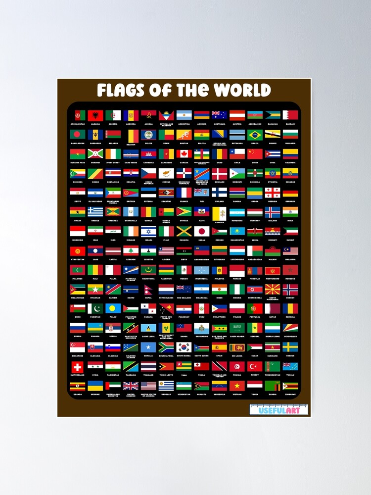 flags-of-the-world-with-names-poster-for-sale-by-usefulart-shop-redbubble