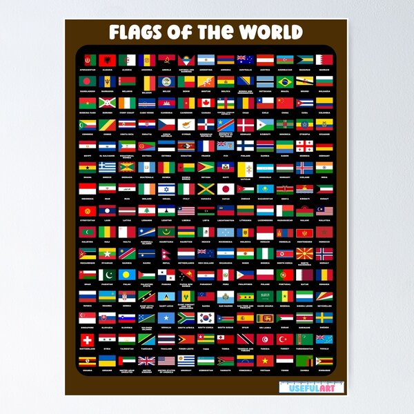 Banderas de países del mundo con nombres - Lista y fotos