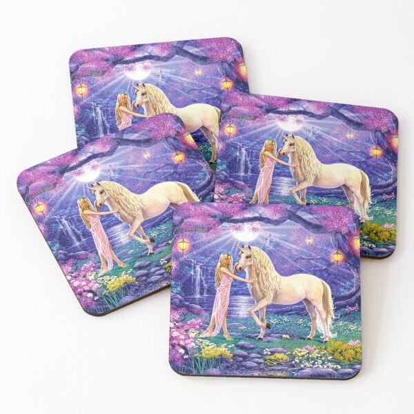 Item preview, Lady Princess And What Unicorn In the Blue Magic Kingdom designed and sold by Rowena Jones.