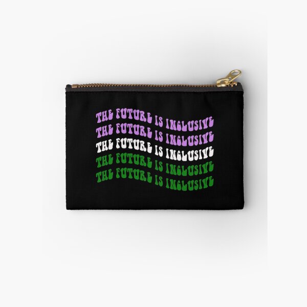 Item preview, THE FUTURE IS INCLUSIVE Genderqueer Pride Flag Text designed and sold by everything4eva.