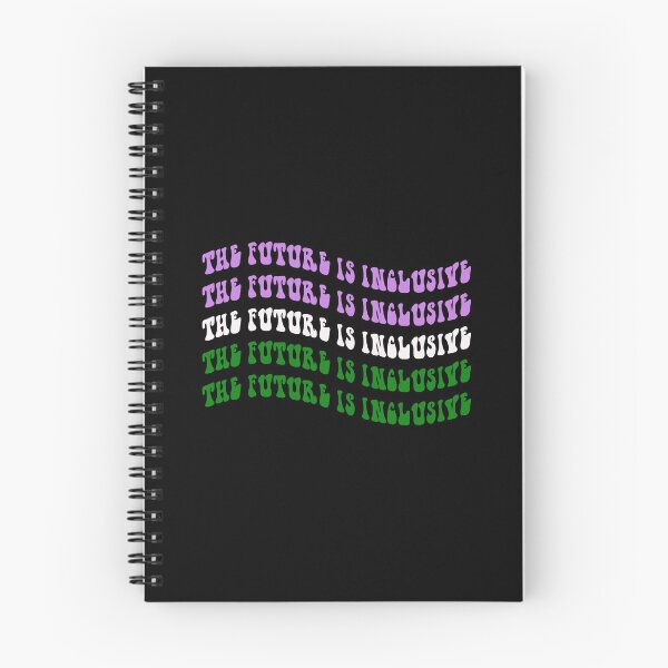 Item preview, THE FUTURE IS INCLUSIVE Genderqueer Pride Flag Text designed and sold by everything4eva.