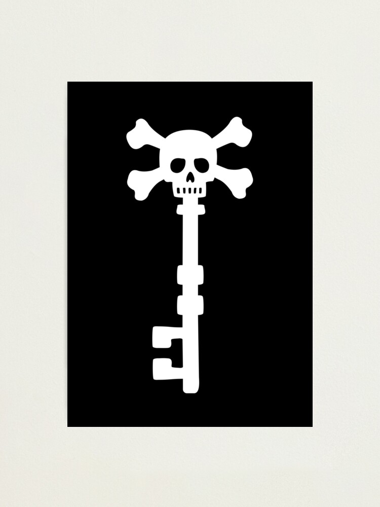 Vintage Skull Key To The Pirate Treasure Chest White Photographic Print By Xooxoo Redbubble