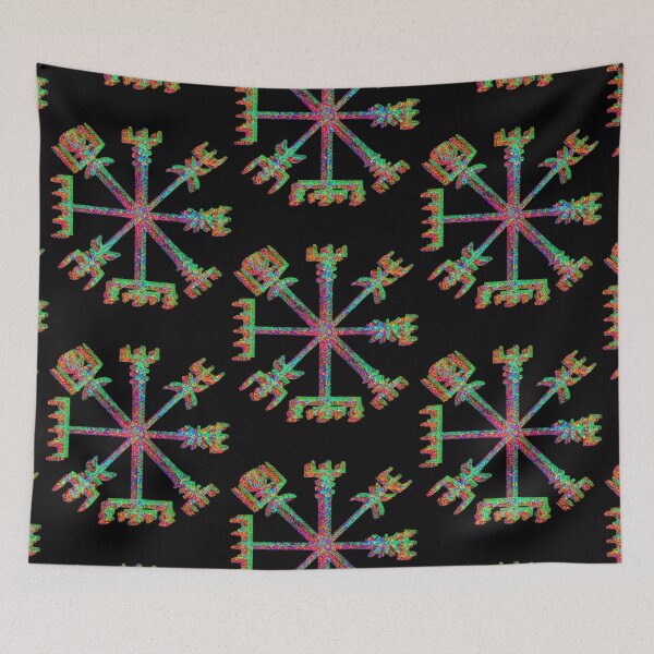 Item preview, Wiccan Compass Psychedelic designed and sold by Vinesh Chandrakant.