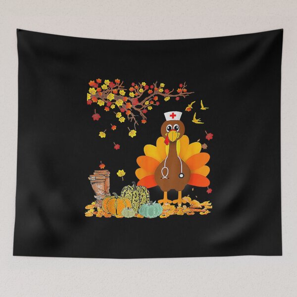 Item preview, Thanksgiving Scrub Tops Women Turkey Nurse Holiday Nursing designed and sold by Axelbergmann.