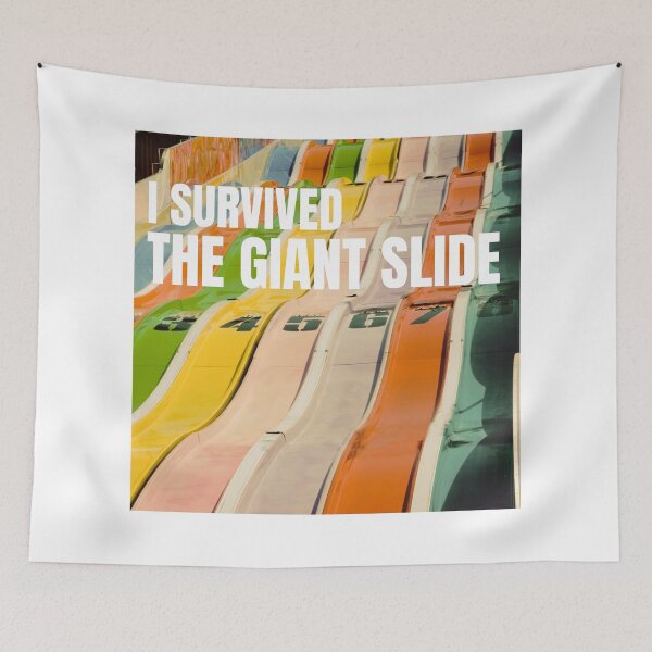 Item preview, I Survived the Giant Slide | Steel Monsters | Staple Slides designed and sold by KonnichiwaStore.