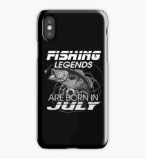 Fishing Legends Are Born In July Awesome Tee Shirt for Men iPhone Case