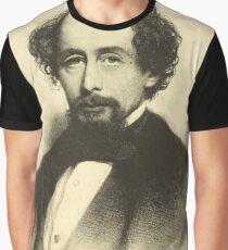 Vintage Charles Dickens Portrait Graphic T-Shirt