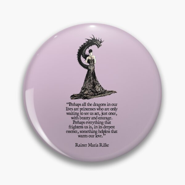 Item preview, All Dragons are Princesses (Rainer Maria Rilke) designed and sold by NuminousYes.