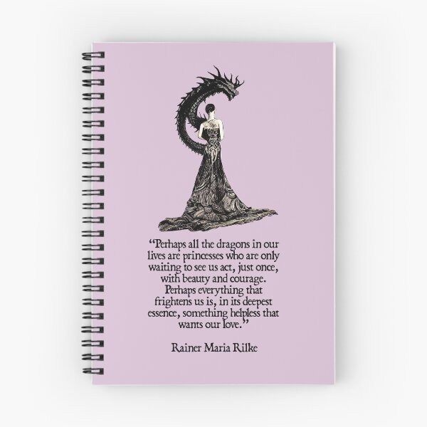 Item preview, All Dragons are Princesses (Rainer Maria Rilke) designed and sold by NuminousYes.