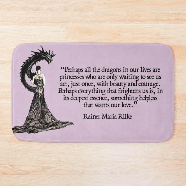 Item preview, All Dragons are Princesses (Rainer Maria Rilke) designed and sold by NuminousYes.