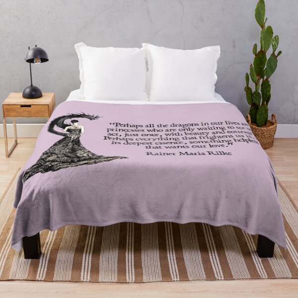 Item preview, All Dragons are Princesses (Rainer Maria Rilke) designed and sold by NuminousYes.