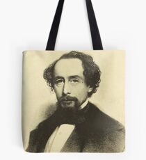 Vintage Charles Dickens Portrait Tote Bag