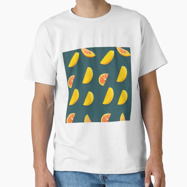 Cut out mango and blood orange pattern Classic T-Shirt