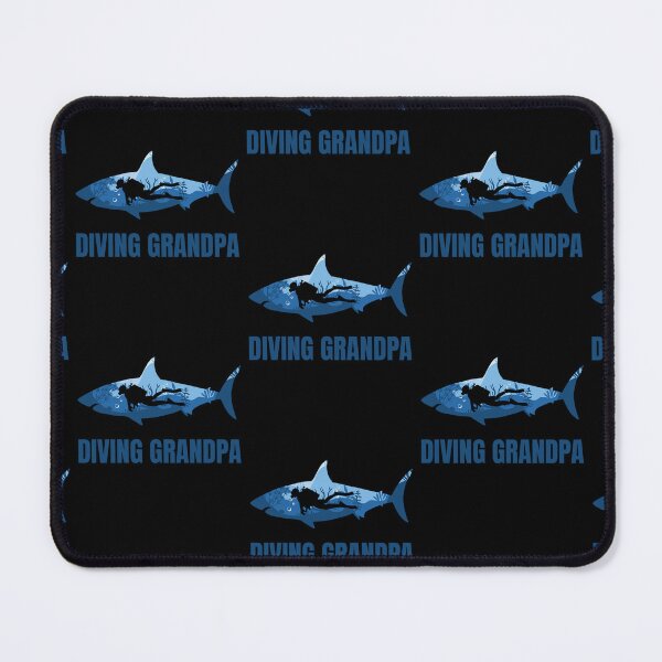 Item preview, Diving Grandpa Men Diver Shark Scuba Diver Grandpa designed and sold by RomanStowell.