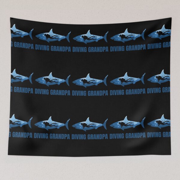 Item preview, Diving Grandpa Men Diver Shark Scuba Diver Grandpa designed and sold by RomanStowell.