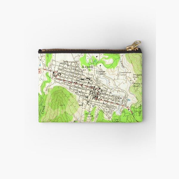 Item preview, Vintage Map of Aspen Colorado (1960)  designed and sold by BravuraMedia.